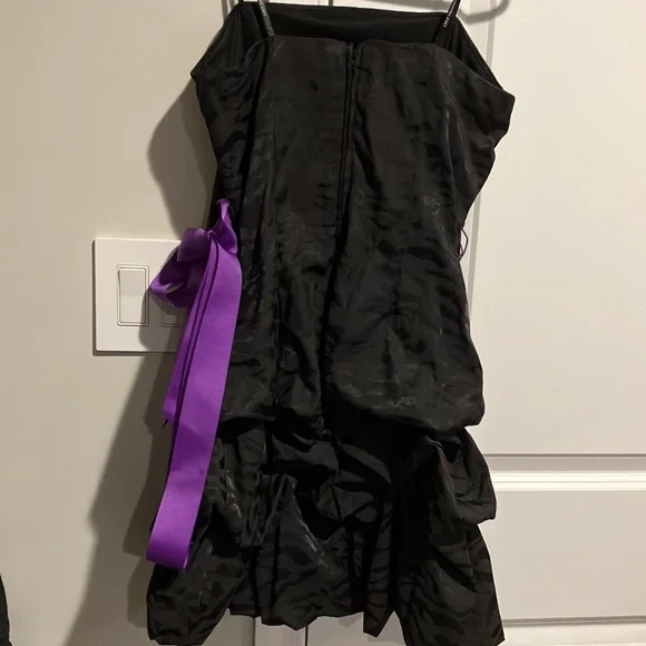 City Triangles Frilly Short Black Dress - Picture 7 of 10